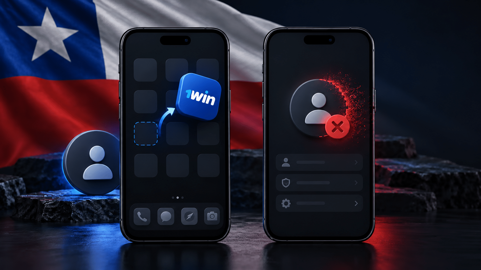 Desinstalación de la aplicación y cierre de la cuenta de 1win