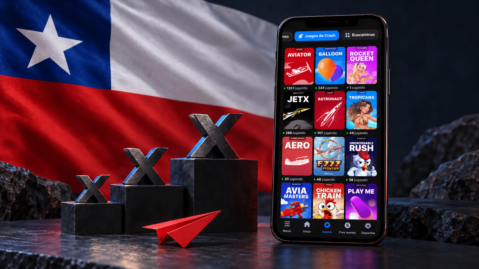 Juegos rápidos y de multiplicador en 1win Chile