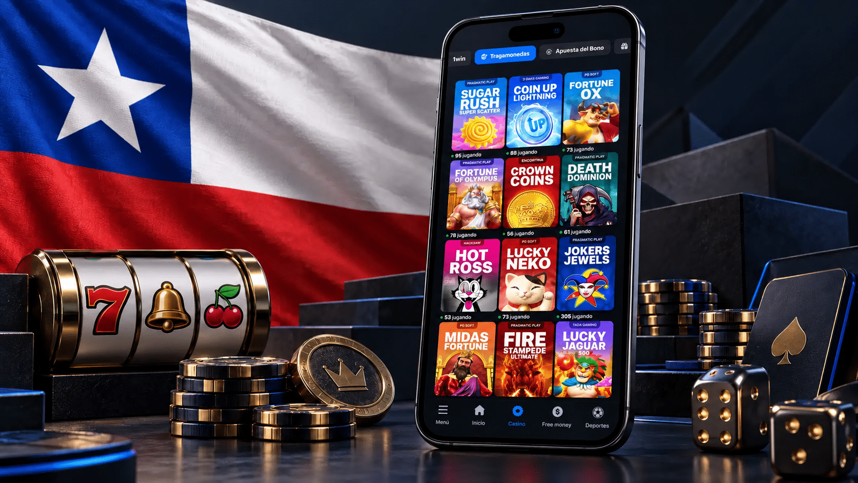Tragamonedas y diferencias entre juegos en 1win Chile